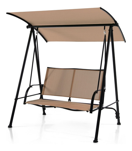 Silla Columpio Para Jardin Beige De Lona Gpl