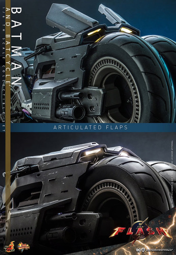 The Batman Con Batcycle Set 1/6 The Flash Barry Dc Hot Toys