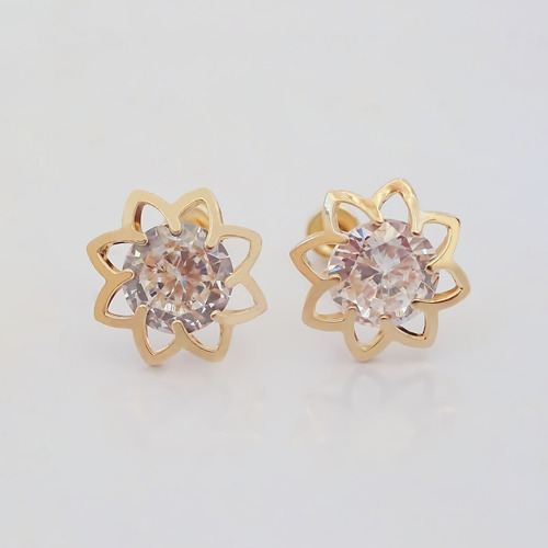 Amor Eterno - Broqueles / Flor Mandala / Aretes / Oro 10k