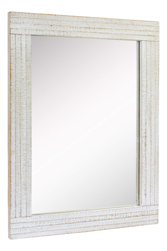 Stonebriar Espejo De Pared Rectangular Con Marco De Madera