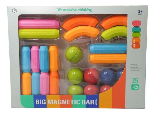 Juego Magnetico De 25 Piezas Grandes