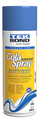 Cola Spray Reposicionavel 340g / 500ml - Tekbond 21593006200