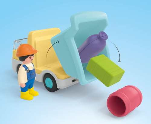 Bloques Playmobil Junior Camión De Construcción Con Garaje