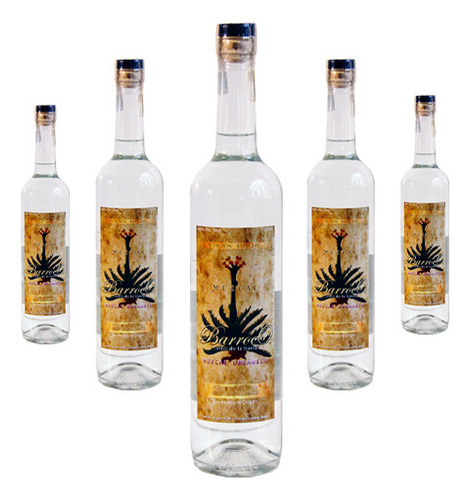 Mezcal Barroco, Blanco Y Destilado Con Frutas 12 Botellas