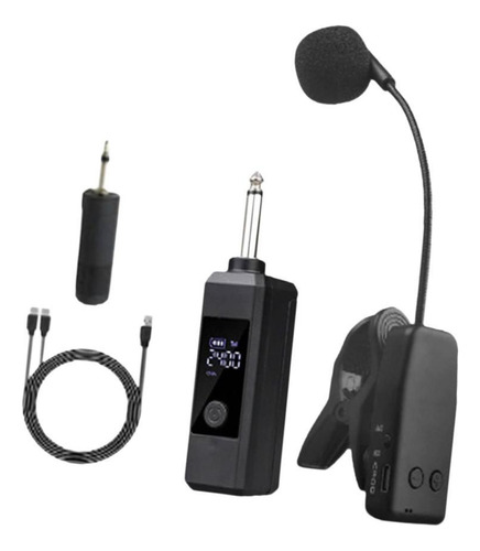 Micrófono De Instrumento Con Clip, Receptor De 6,5 Mm