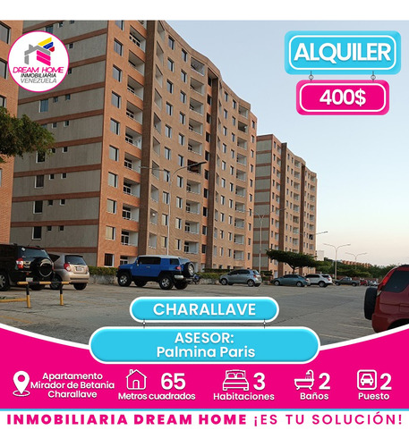 Apartamento En Alquiler  Res. Mirador De Betania - Charallave  