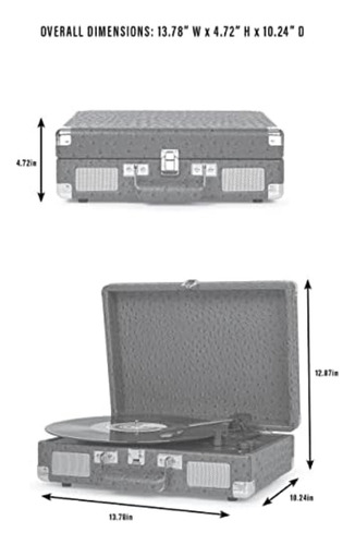 Entrada Bluetooth Crosley Cr8005f-sg Cruiser Plus Vintage De