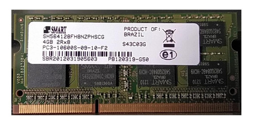 Memória RAM 4GB 1x4GB Smart SH564128FH8NZPHSCG