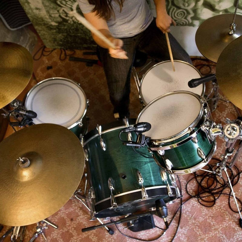 Combo De Micrófonos Shure Pgadrumkit7 Para Batería Color Negro