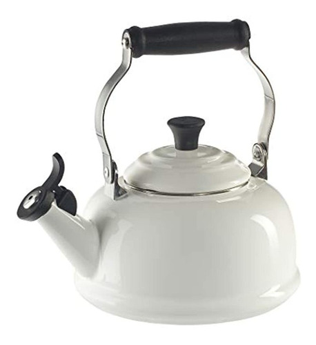 Le Creuset Enamelonsteel Whistling 145quart Teakettle White