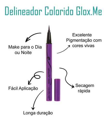 Kit de delineador de ojos de 6 colores, lapislázuli, bolígrafo blanco y 5 colores, efecto mate