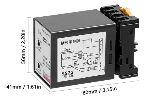 R Controlador De Velocidad Regulador De Velocidad Ac220v