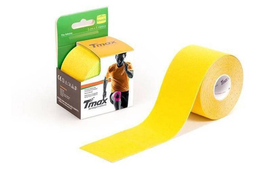 Bandagem Neuromuscular Elástica Adesiva - Tmax Amarelo