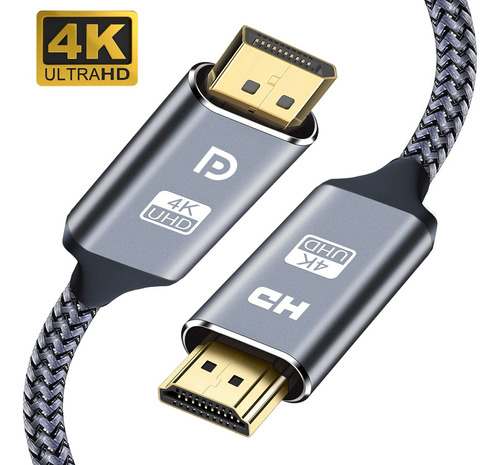 Dp To Hdmi Adapter 4k60hz For Pc, Laptop, Hdtv & Projector