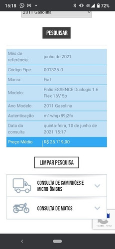 Fiat Palio 2011 1.6 16v Essence Flex Dualogic 5p