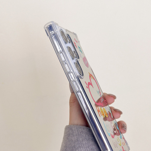 Funda Case Para Samsung Uso Rudo Con Espejo Con Corazón