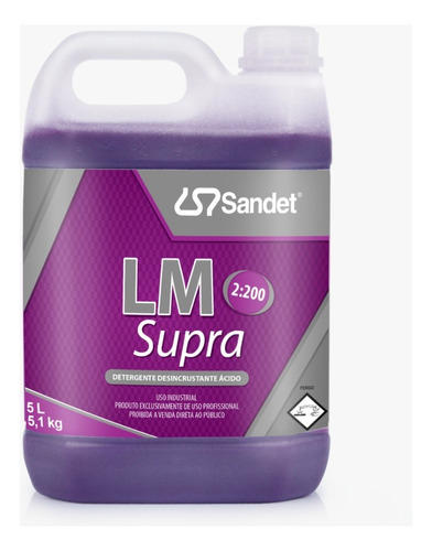 Lm Supra 5l Concentrado Desincrustante Para Metais Sandet