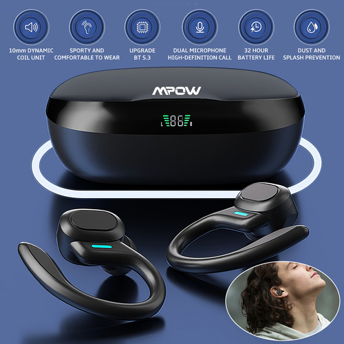 Auriculares Inalambricos Bluetooth 5.3 Con Microfono