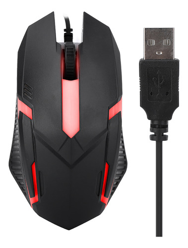 Mouse Para Notebook Ms11 1600dpi Com Luz De Fundo Com Fio Us