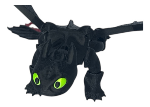 Dragão Articulado Banguela E Fúria Da Luz 3d - 21 Cm
