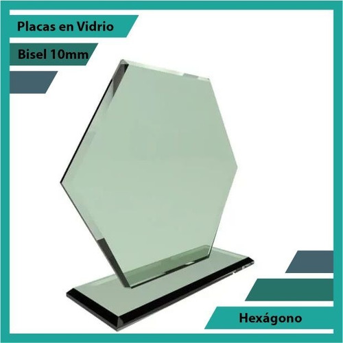 Placas En Vidrio Forma Hexágono