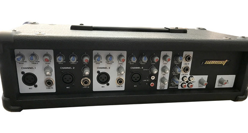 Imagen 3 de 10 de Combo Sonido Mixer Potenciada + Cajas + Microfono Shure Liq#
