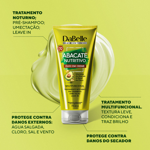 DaBelle Multifuncional Óleo Creme Abacate Nutritivo 190ml
