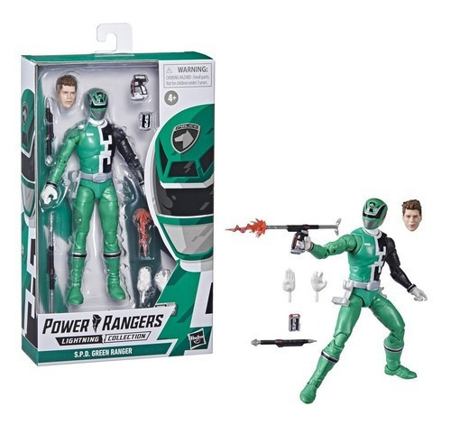 Coleção Power Rangers Lightning S.p.D. Green Ranger