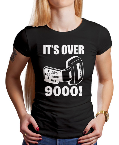 Polo Dama It's Over 9000! (d0826 Boleto.store)