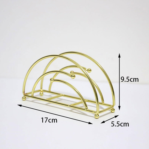 3 Soporte De Mesa Para Servilletas De Papel Para Mesa Dorado