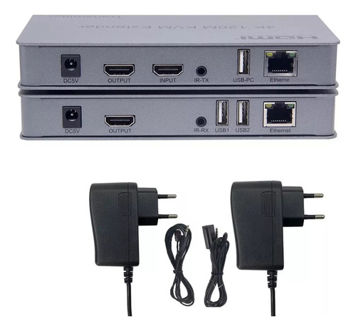 Extensor Kvm Hdmi Full Hd Por Rede Ip 120 Metros 1080p 4k 2k