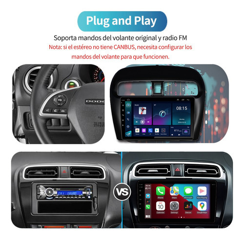 A Estéreo Android Dodge Attitude, Gps, Wifi, Carplay