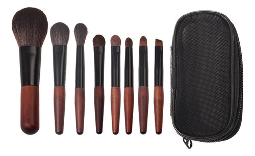 Q Mini Set Portátil De Pinceles Para Ojos