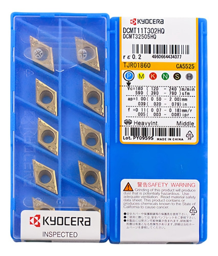 Inserto Giratorio Dcmt070208-hq Ca5525 100% Original, 10 Uni