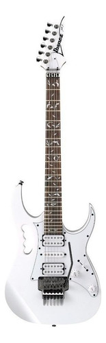 Guitarra eléctrica Ibanez PIA/JEM/UV JEMJR super strato de meranti white con diapasón de jatoba