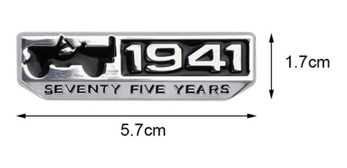 Imagem 2 de 8 de Emblema Jeep 1941 Cromado 3d Renegade Compass Wrangler - Par
