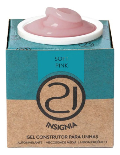 Ecoline Insignia Nails 21 Gel Capa Base Estructural Soft Pink 56g