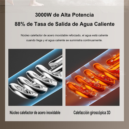 Calentador Agua Termostático Para Ducha3000w 110v Calentador