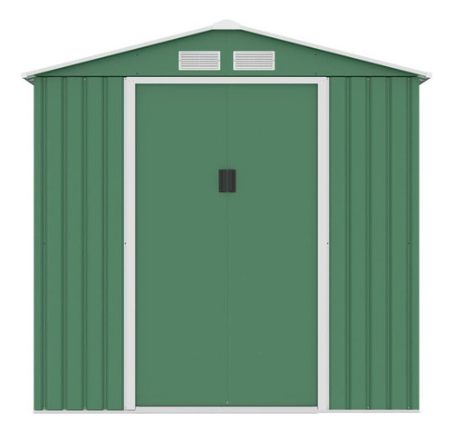 Deposito De Jardin Acero Galvanizado 213x127x205cm Importado Verde