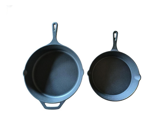 Set De 2 Sartenes Hierro Fundido 10 Y 12 Pulgadas - Norplat