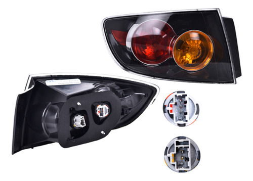 Calavera Mazda 3 2006-2009 Izq 4 Puertas C/foco Depo Ext