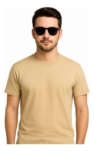 Playera Para Hombre 100% Algodón Cuello Redondo Casual