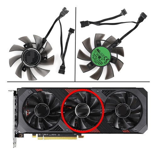 Ventilador Enfriador In Para Asrock Amd Radeon Rx