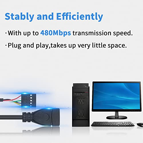 Cable Usb De Conector Usb A Usb De Duttek, Adaptador Usb 2.0
