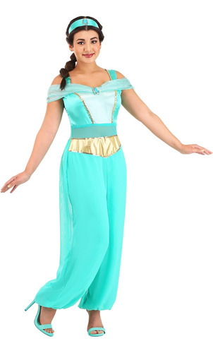 Disguise Disfraz De Jazmín De Lujo Para Mujer, Talla Adulta,