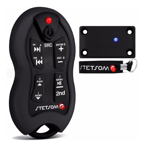 Imagen 1 de 8 de Control Remoto Stetsom Sx2 Negro 500 Metros De Alcance