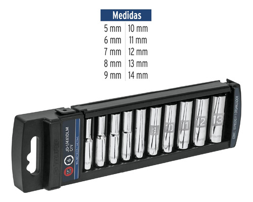 Juegos De 10 Dados Largos Truper Jd-1/4x10lm