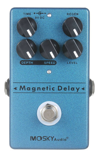 Pedal de efeito Mosky Audio Magnetic Delay azul