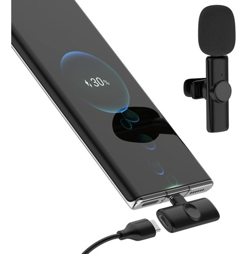 Micrófono Inalámbrico Solapero Para Celular Usb-c Lightning