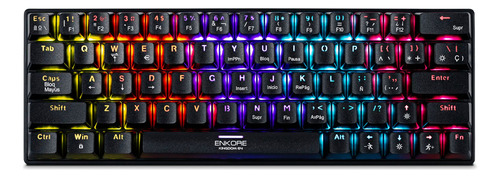 Teclado Mecánico Led Enkore Kingdom 64